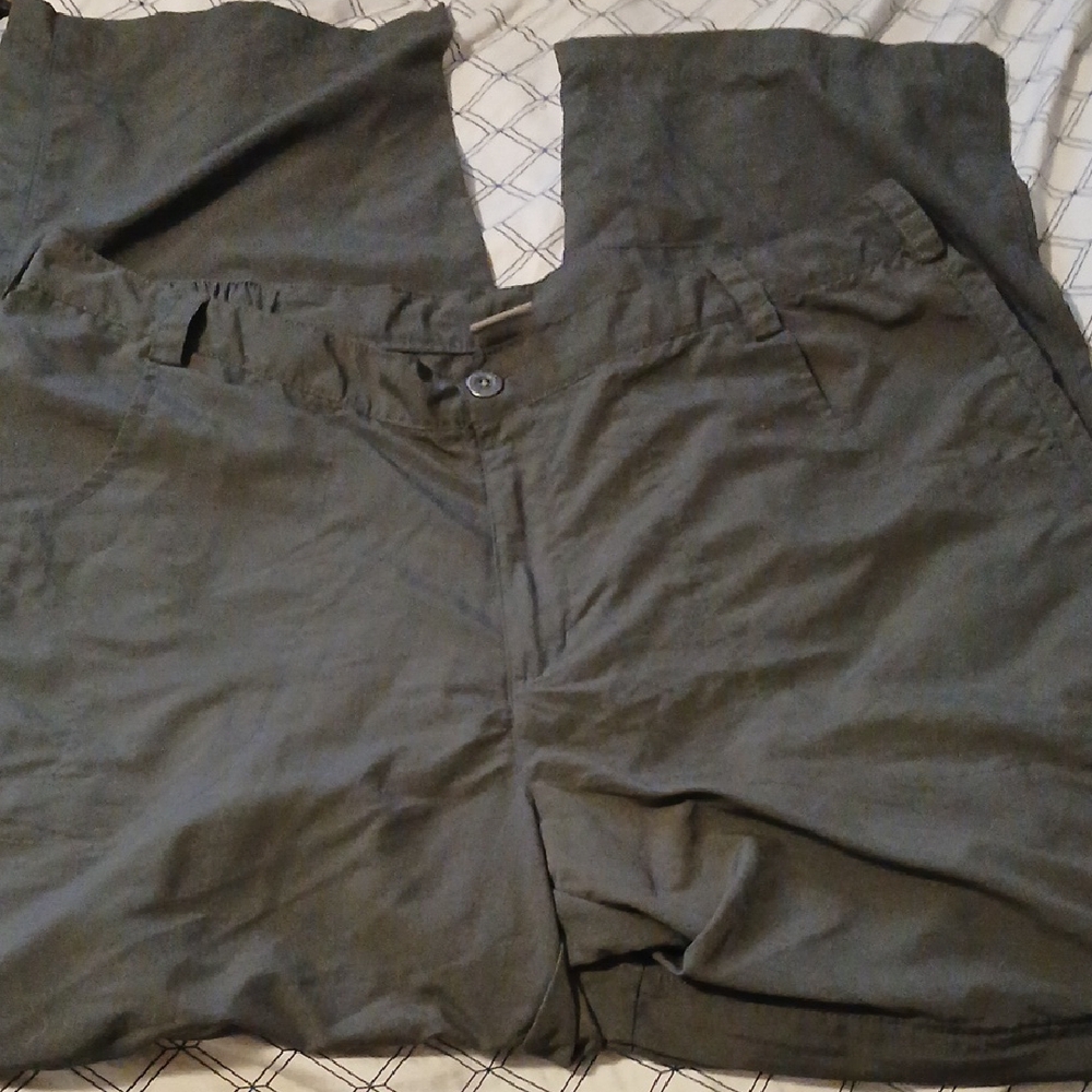White Sierra Womans Hiking Pants, Zip Shorts 1x